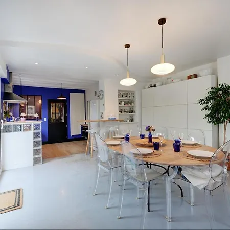 L'oasis - Maison Familiale Jardin - Gare A 5 Min 아파트 *